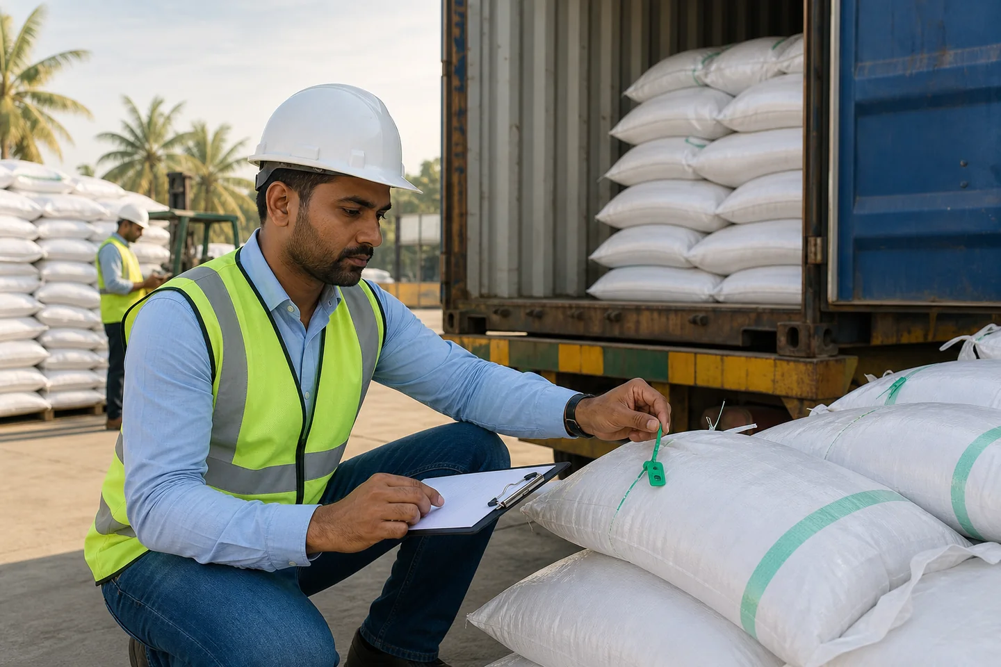 JFT Agro editorial image showing independent pre-shipment cargo inspection