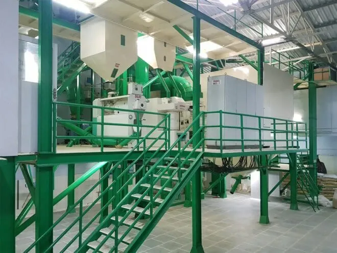 Rice milling and grading facility